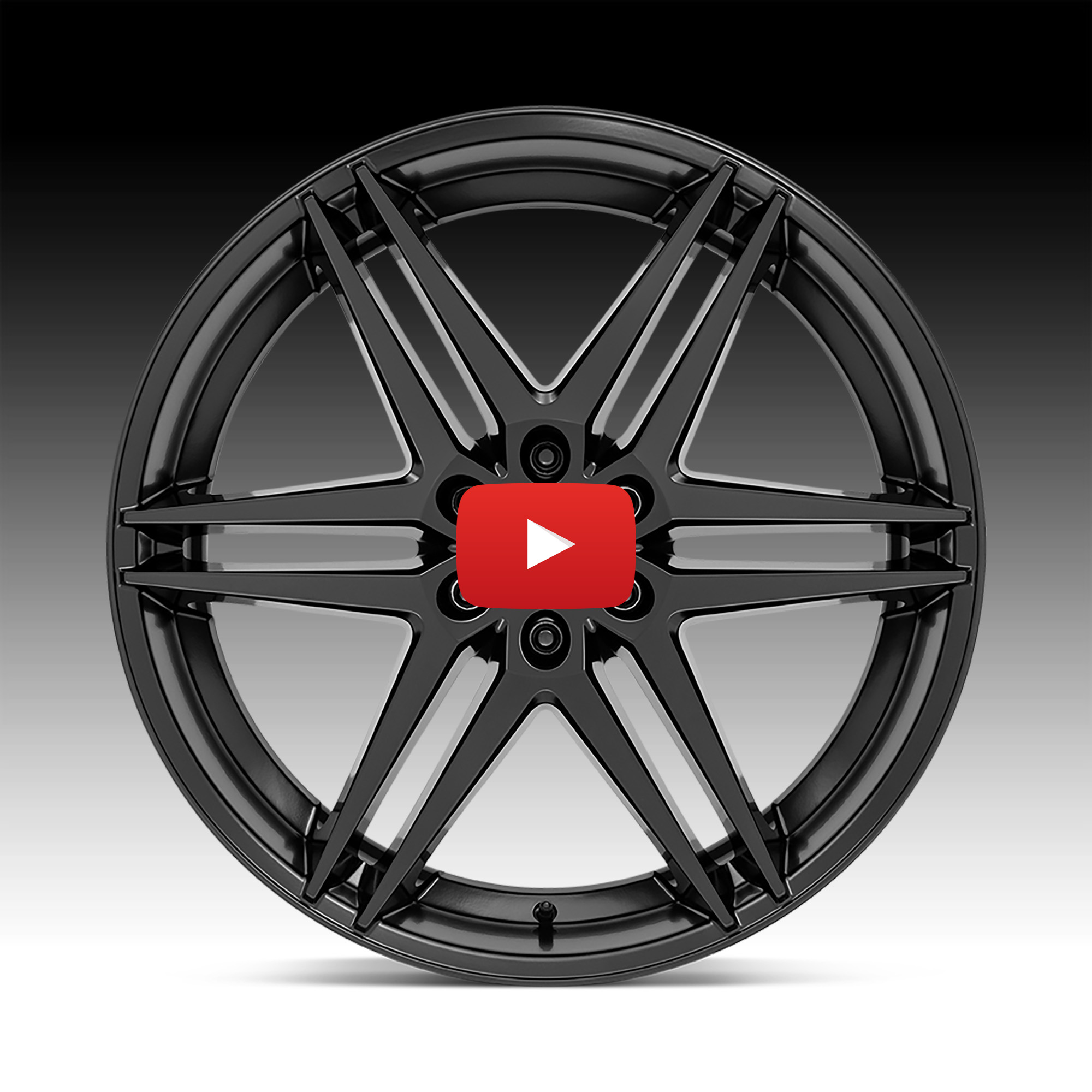 Dub Dirty Dog S269 Matte Black Custom Wheels - S269 / Dirty Dog - Dub 1PC  Custom Wheels - Custom Wheels for Trucks